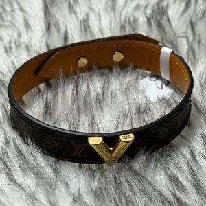 Louis Vuitton Black and Brown Monogram Belt